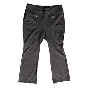 Halara High Waisted Side Flap Pocket Flare Casual Cargo Pants Sz Large Womens Bl